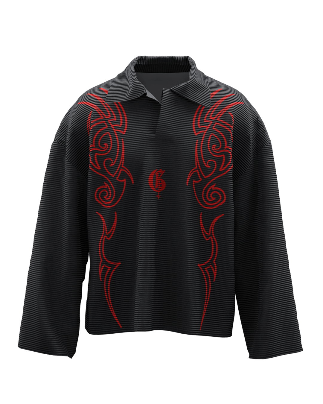Vamp Corduroy Collar Long Sleeve