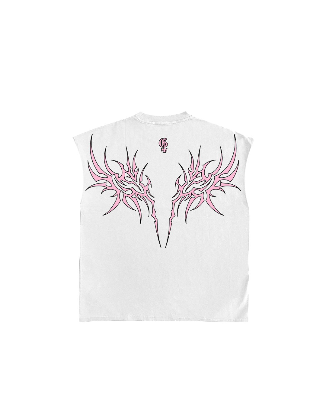 Kayla Unisex White Boxy Vest