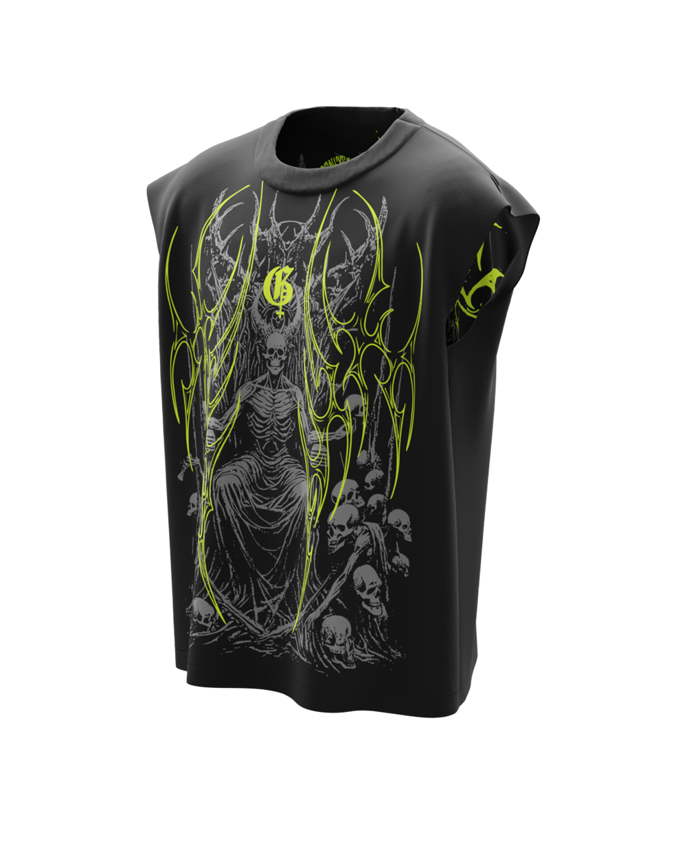 Kshama Unisex Black Boxy Vest