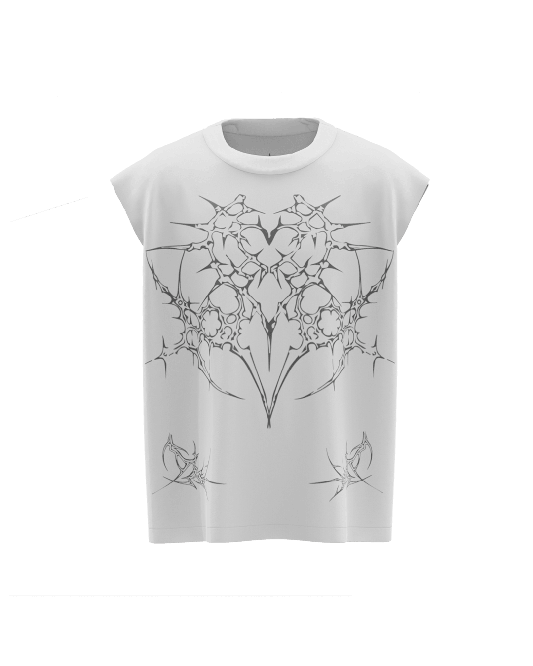 Kyron White Boxy Vest