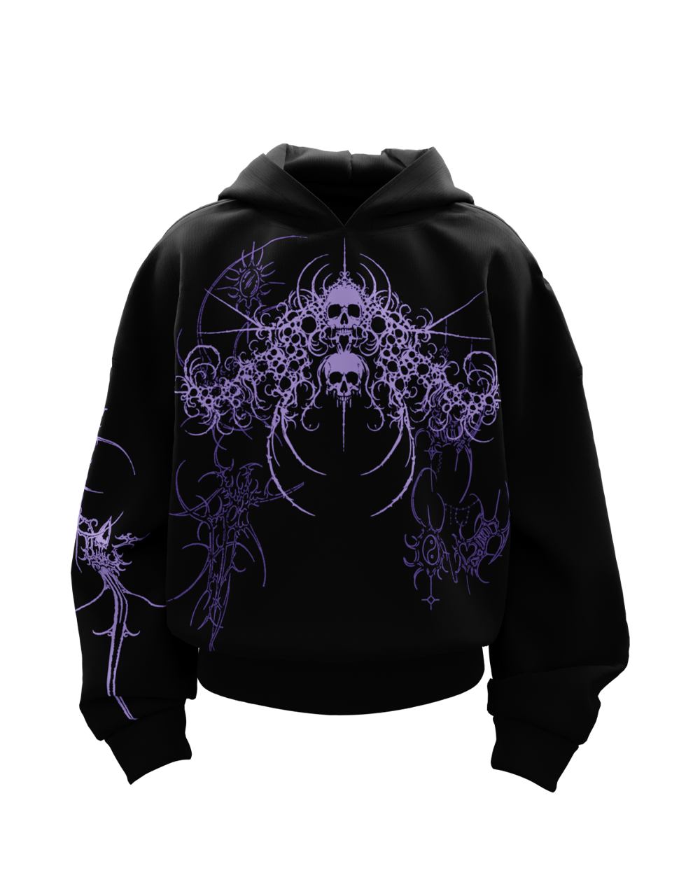 Lean Black Boxy Oversized Hoodie