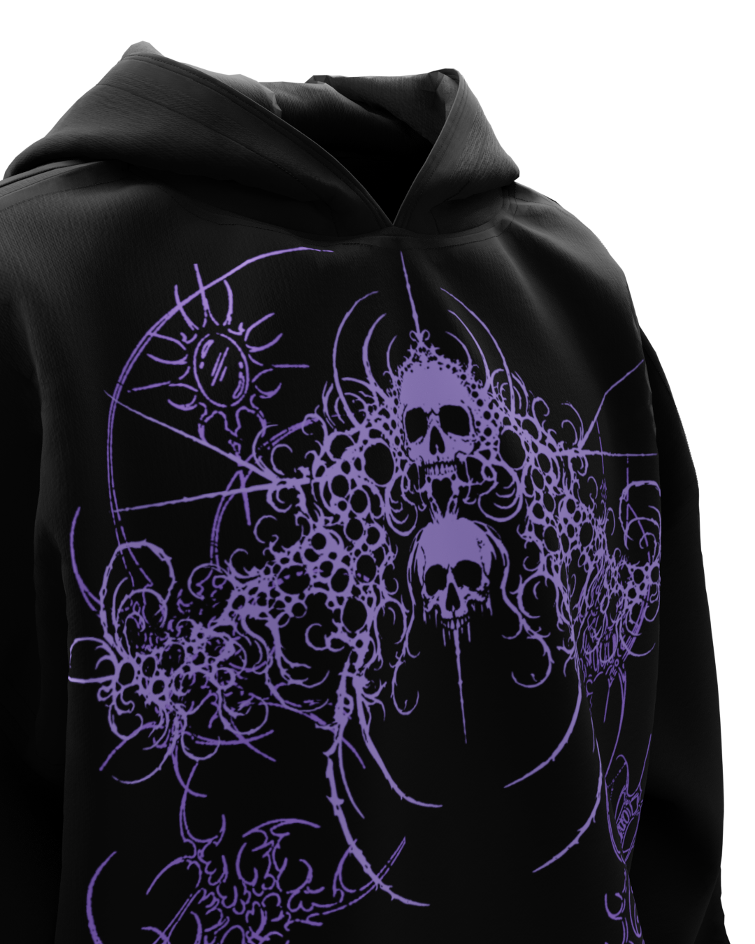 Lean Black Boxy Oversized Hoodie