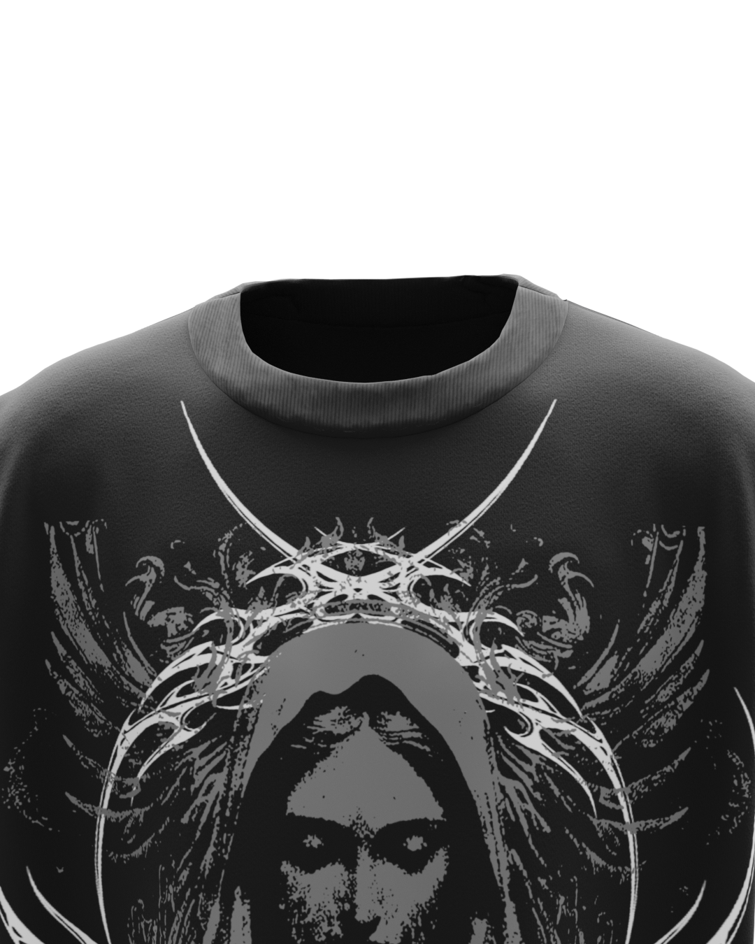 Maria Unisex Black Boxy Vest