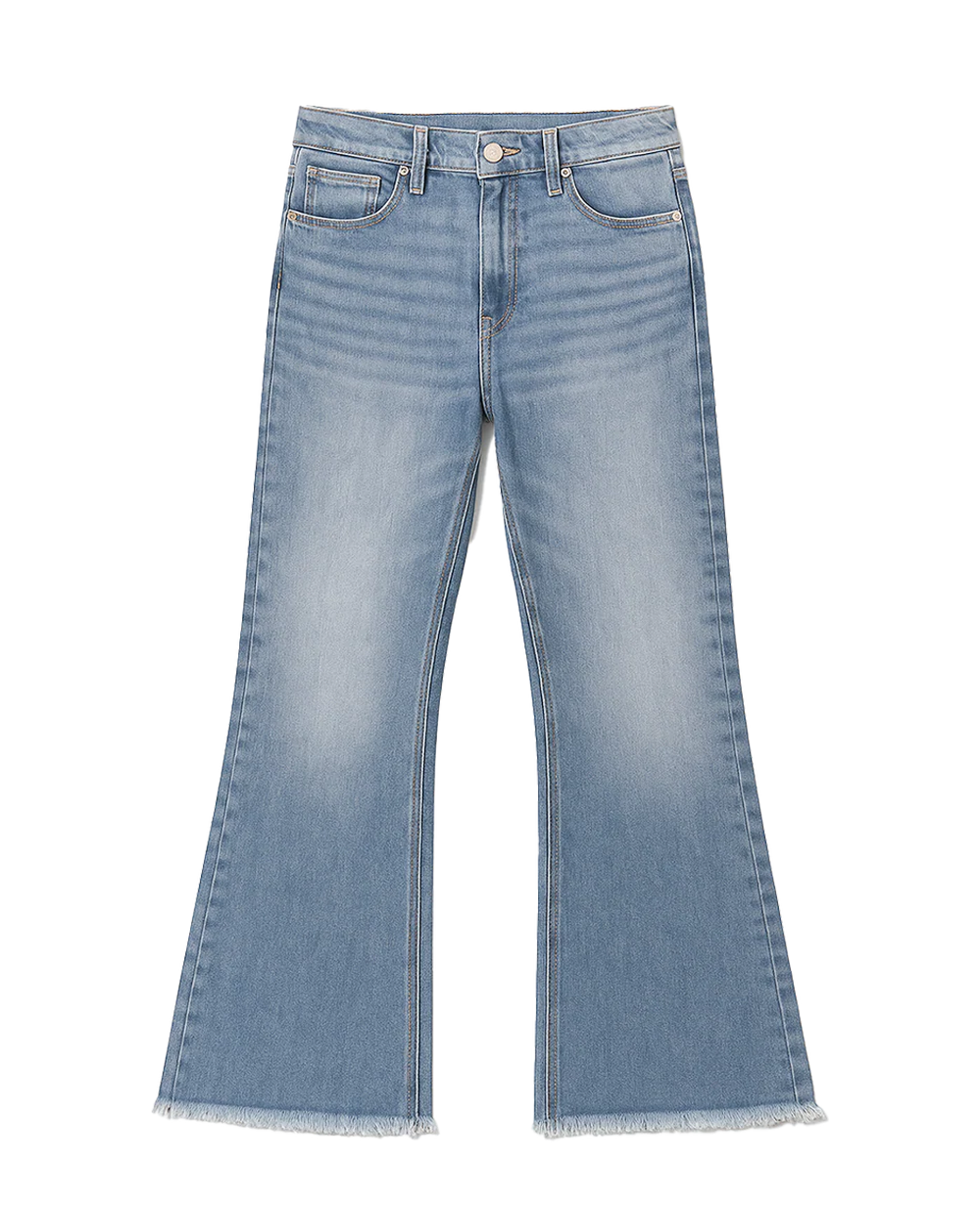 Mist Cloud Washed Baggy Bootcut Jeans