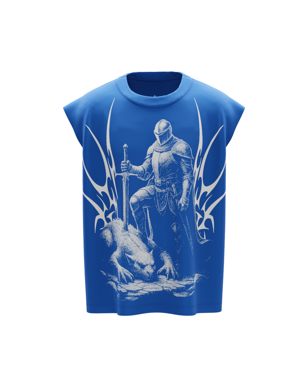 Mortal Royal Blue Boxy Unisex Vest