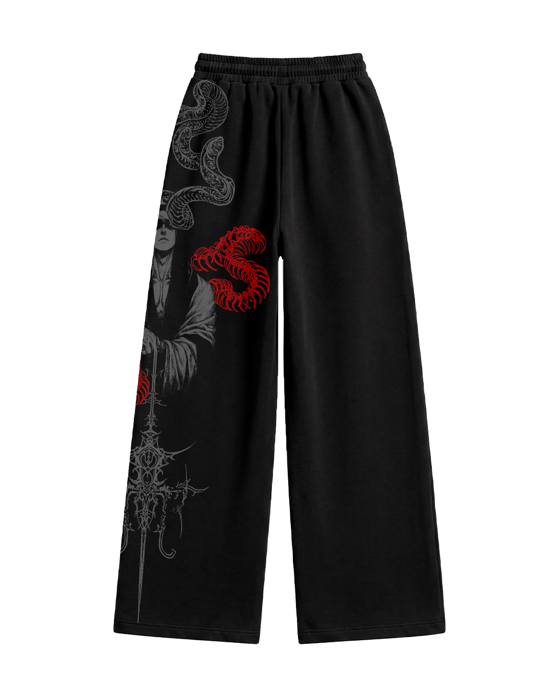 Venin Black Baggy Pants