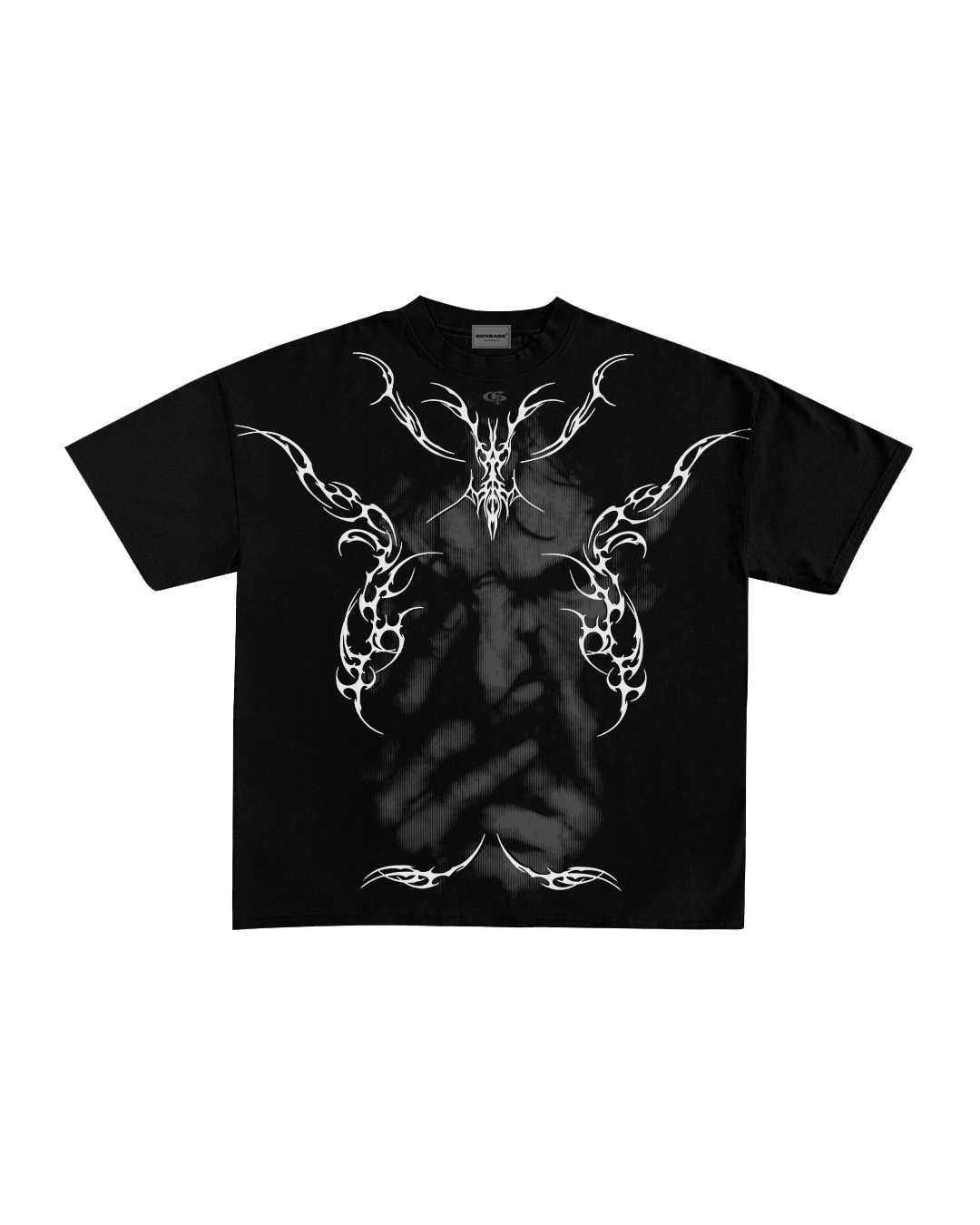 Nerve Black Boxy Oversized Tshirt