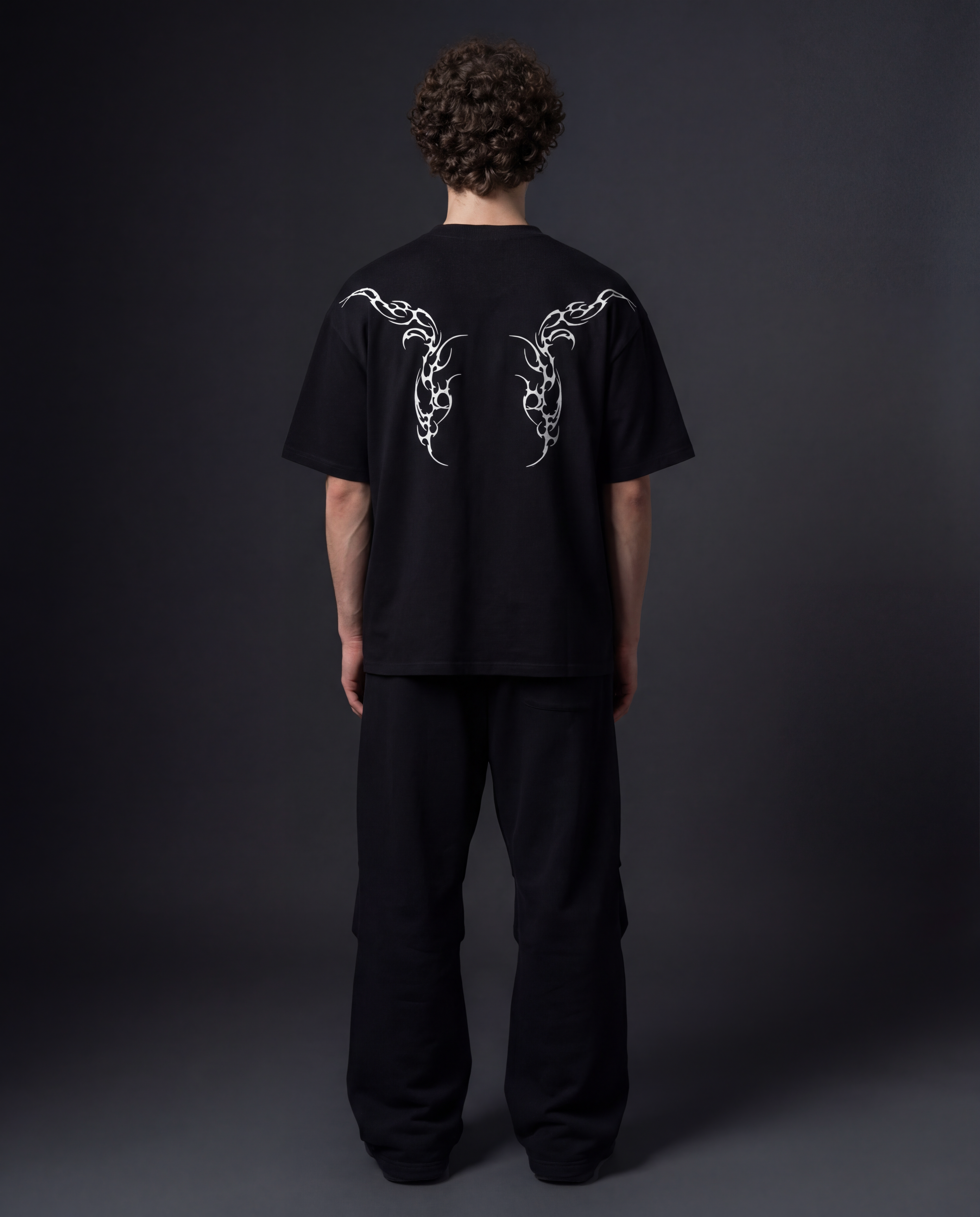 Nerve Black Boxy Oversized Tshirt