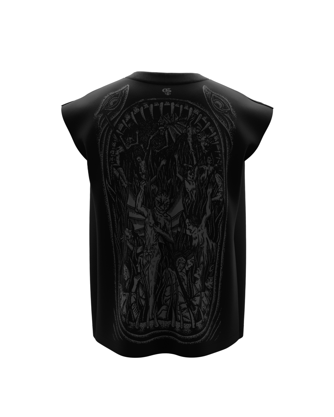 Nyra Black Boxy Unisex Vest