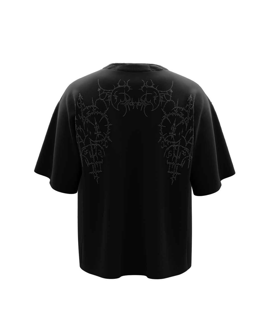 Oath Black Boxy Oversized Tshirt