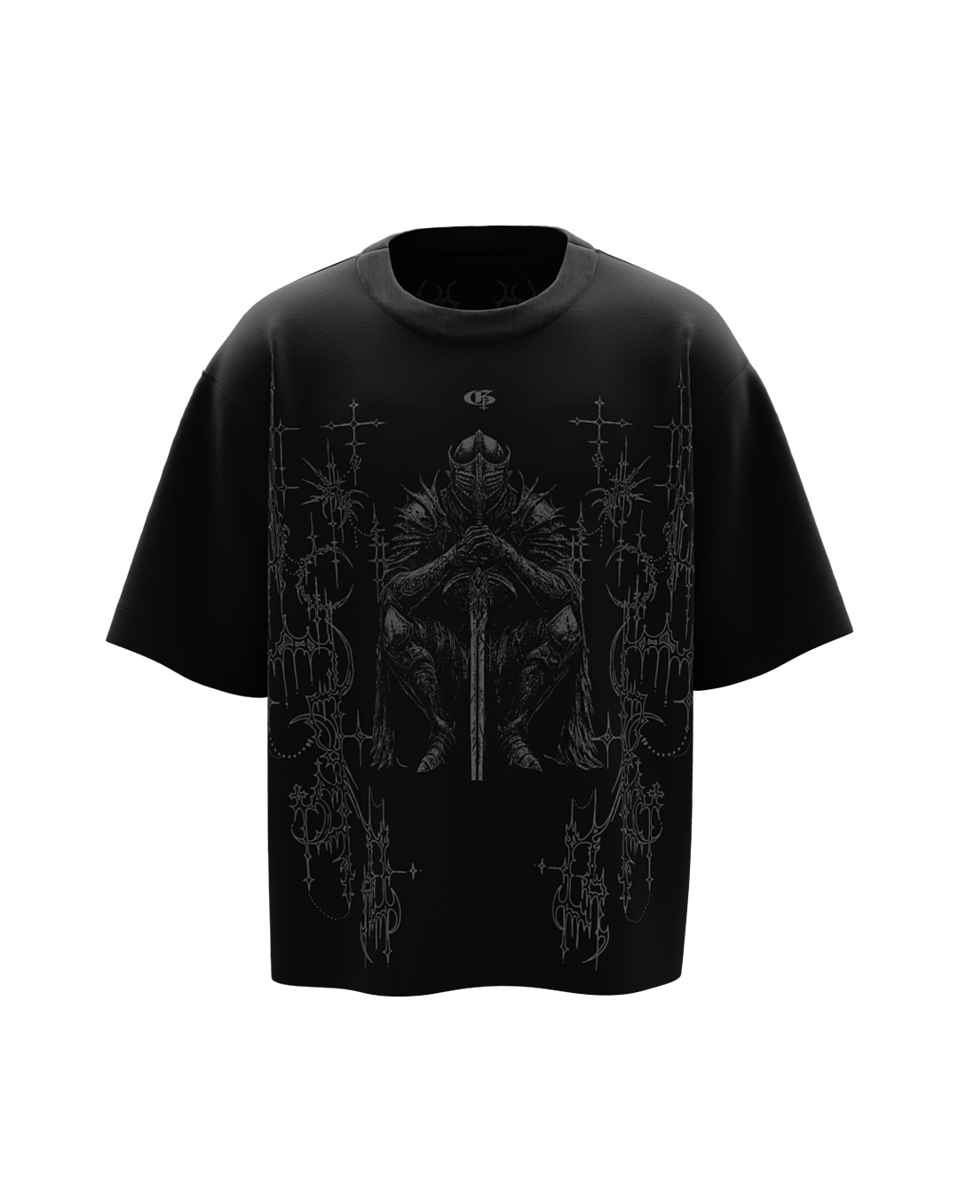 Oath Black Boxy Oversized Tshirt