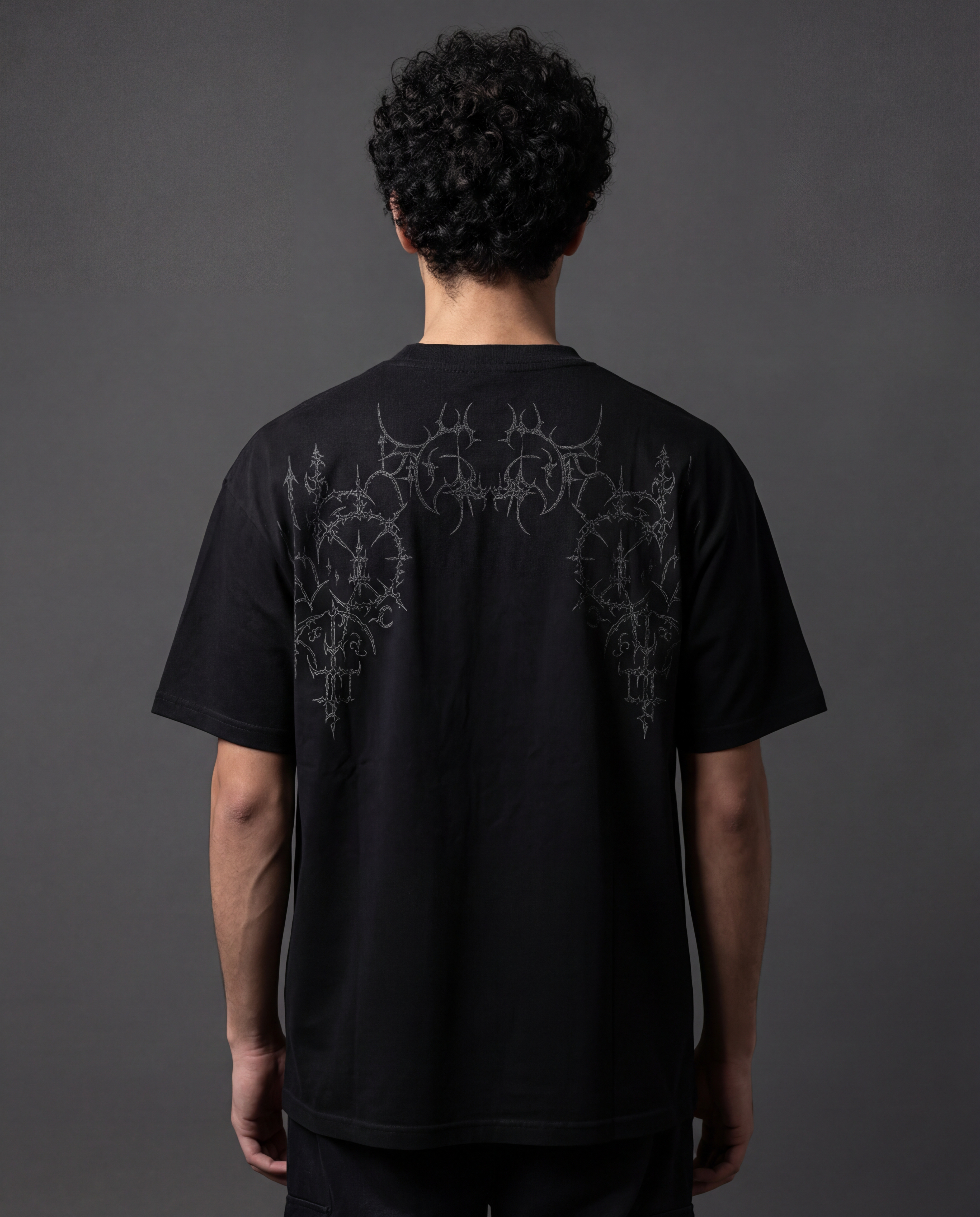 Oath Black Boxy Oversized Tshirt