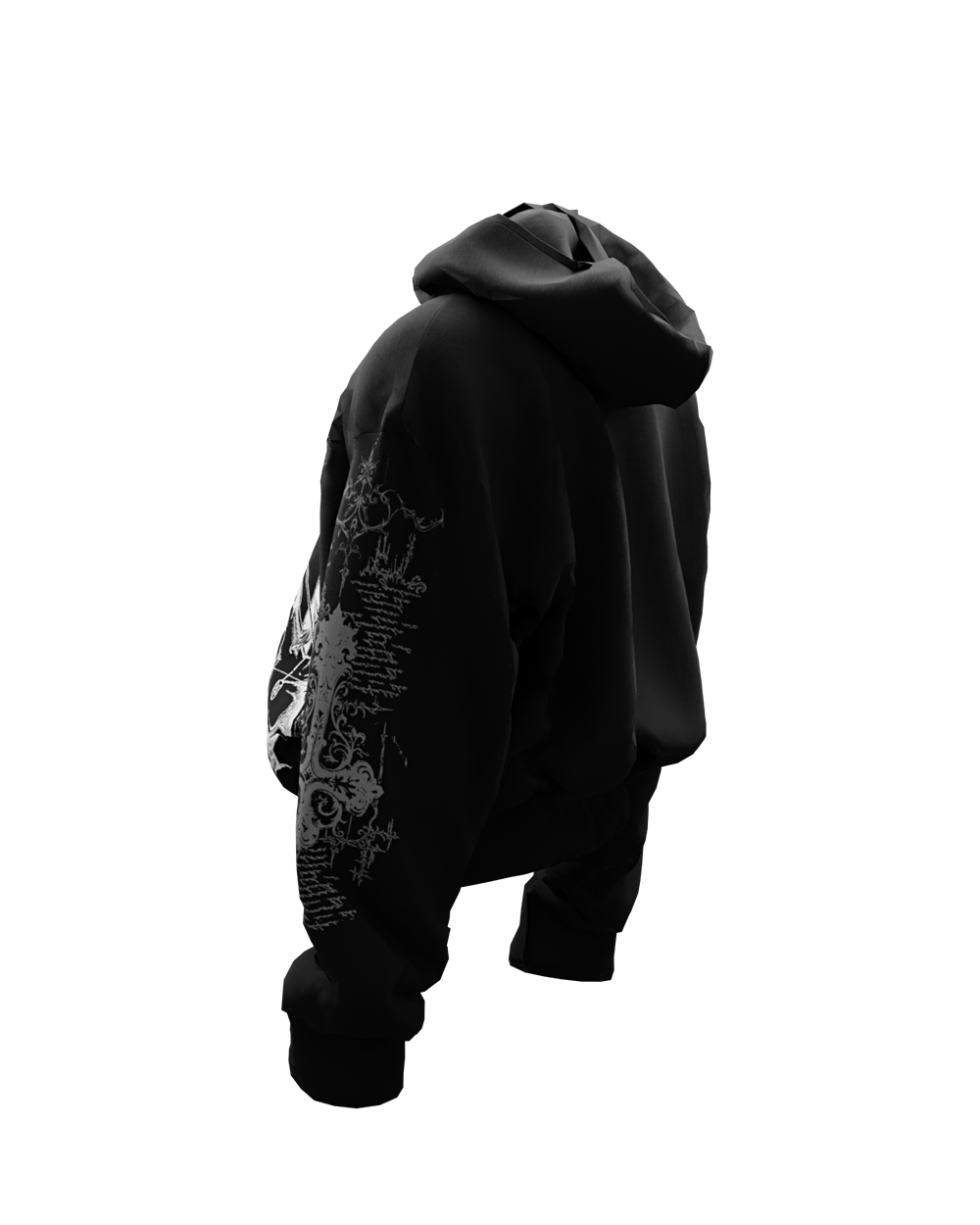 Perish Black Zipper Hoodie