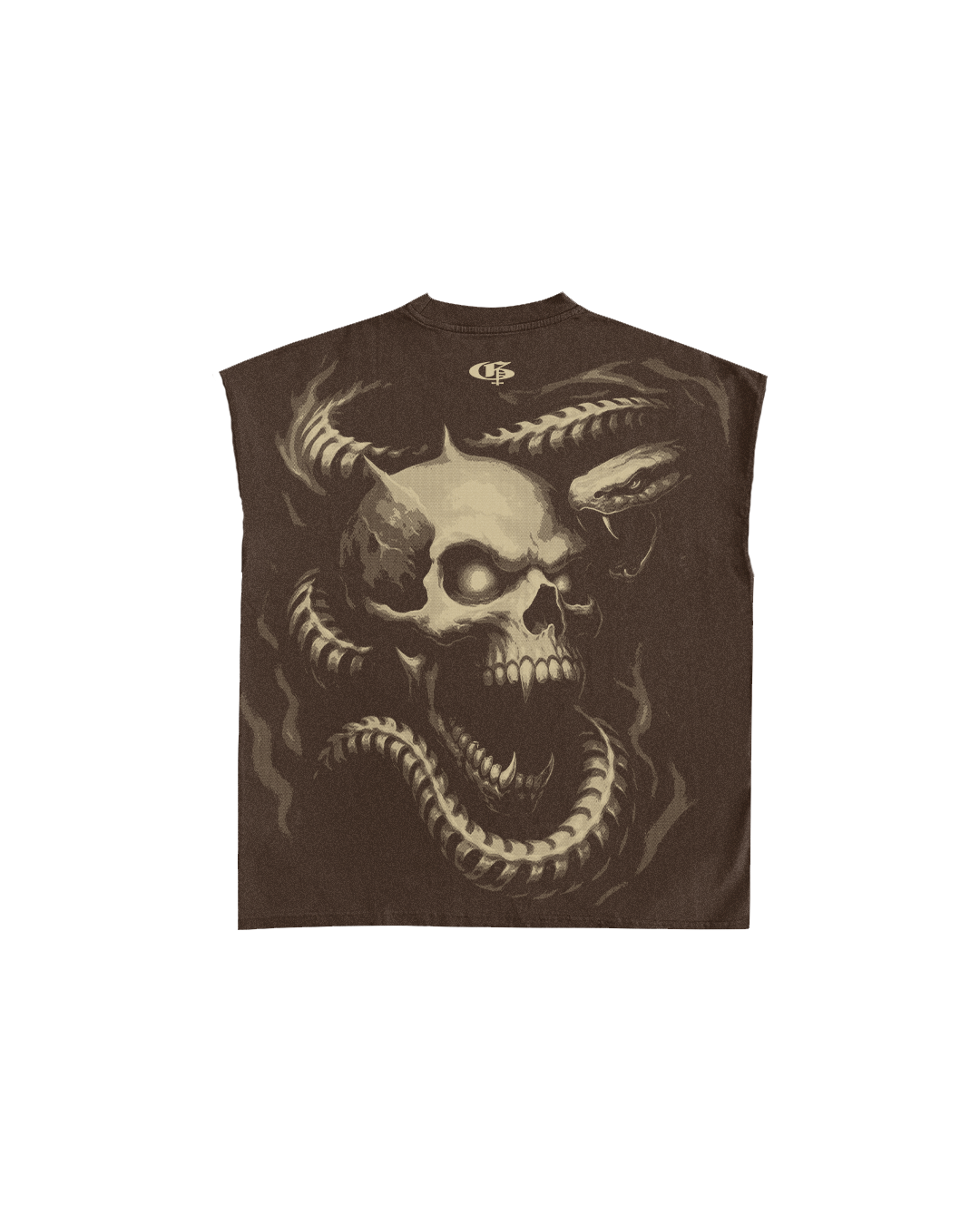 Punisher Brown Unisex Boxy Vest