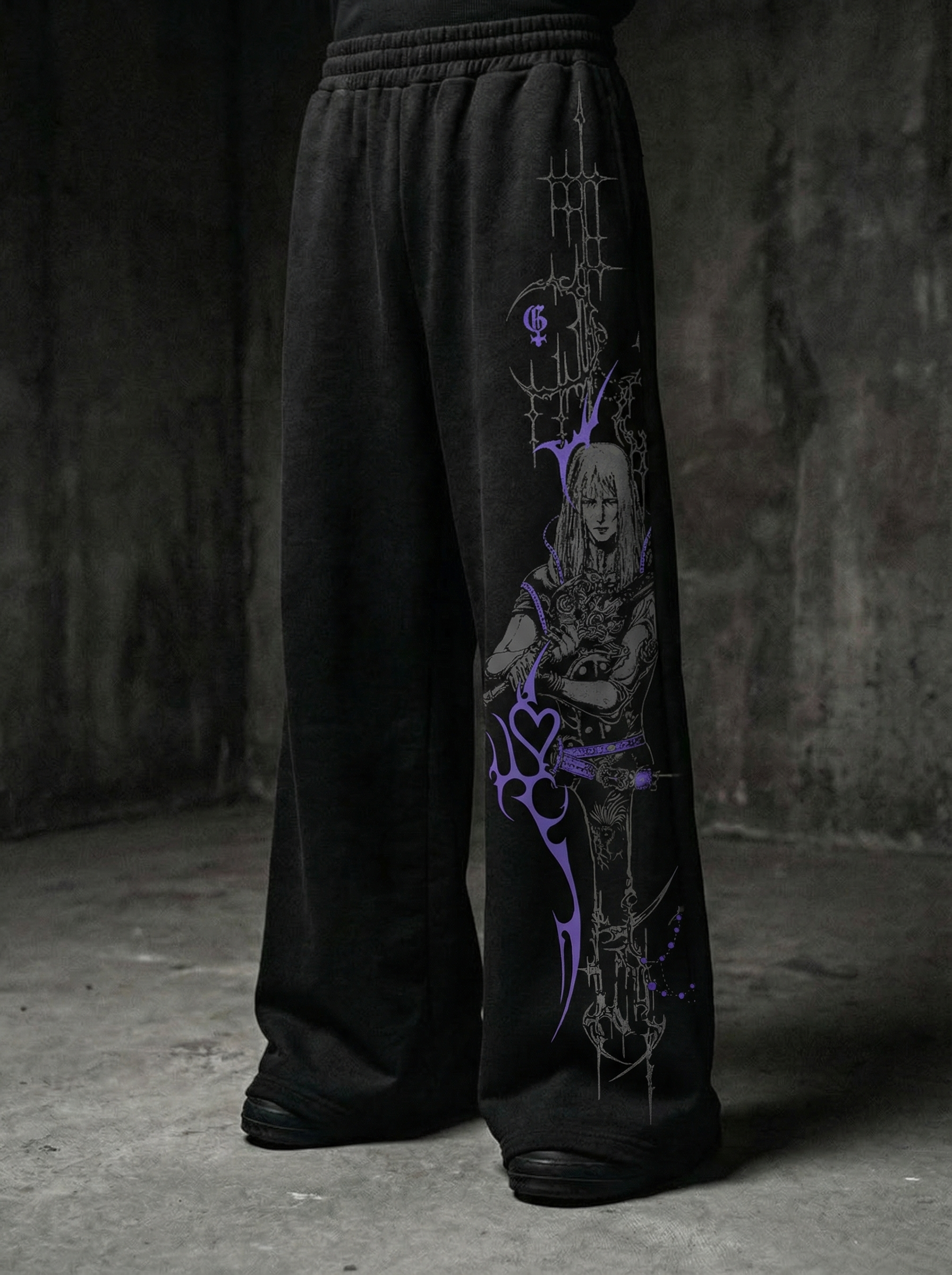 Bruise Unisex Straight Fit Baggy Pants