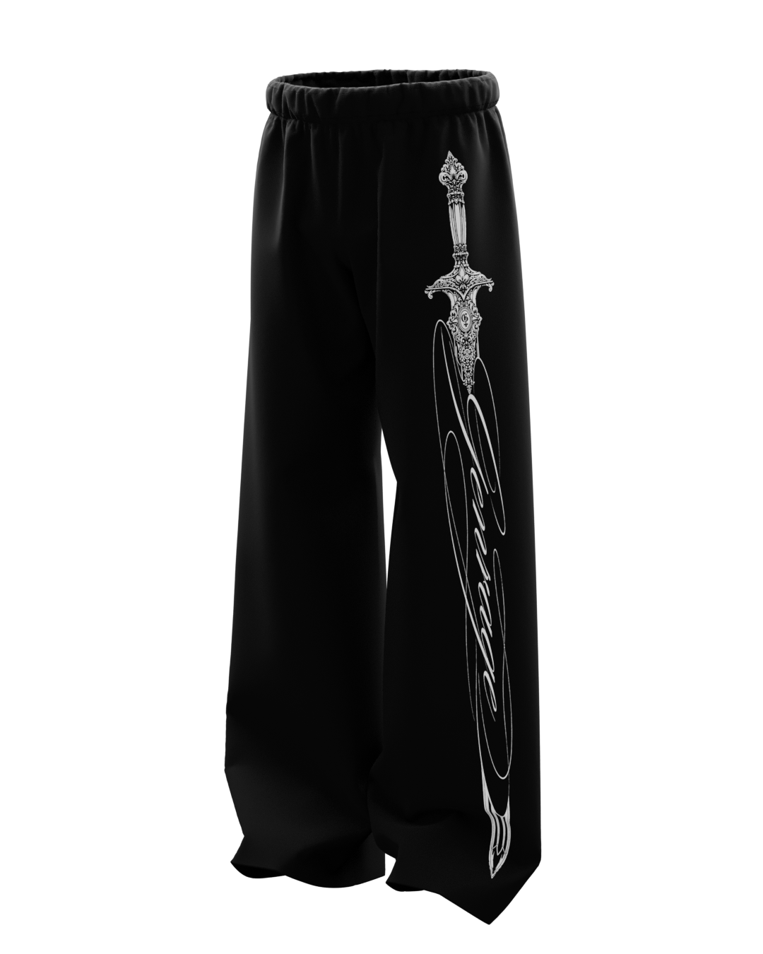 Signature Black Baggy Pants
