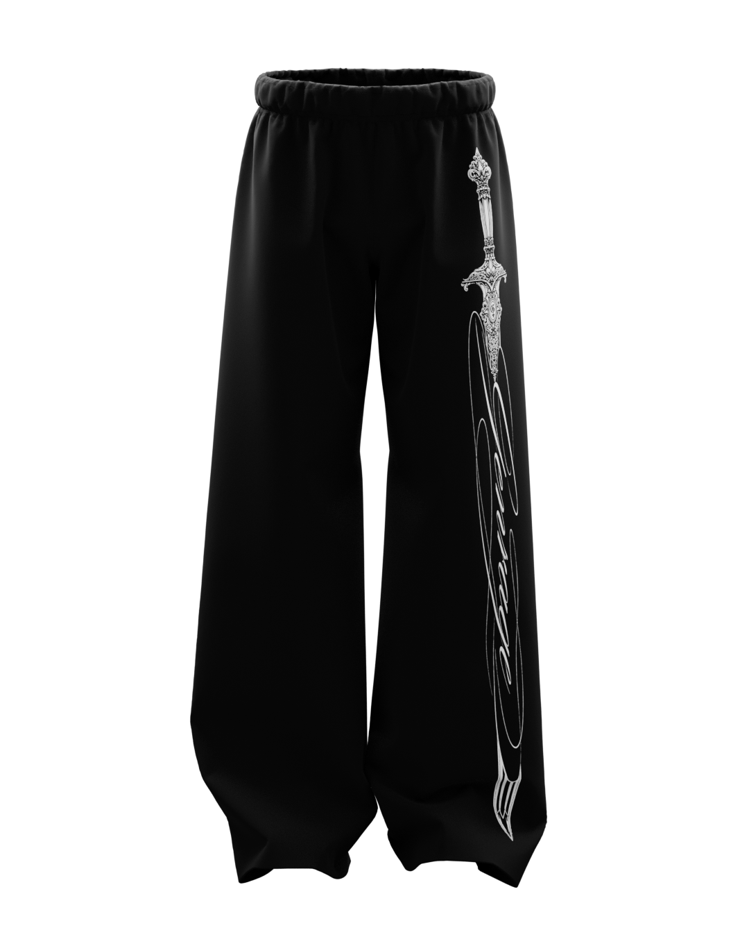 Signature Black Baggy Pants