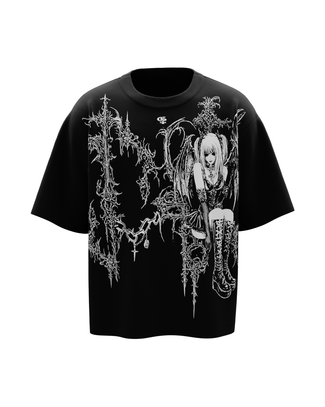 Xena Black Boxy Oversized Tshirt