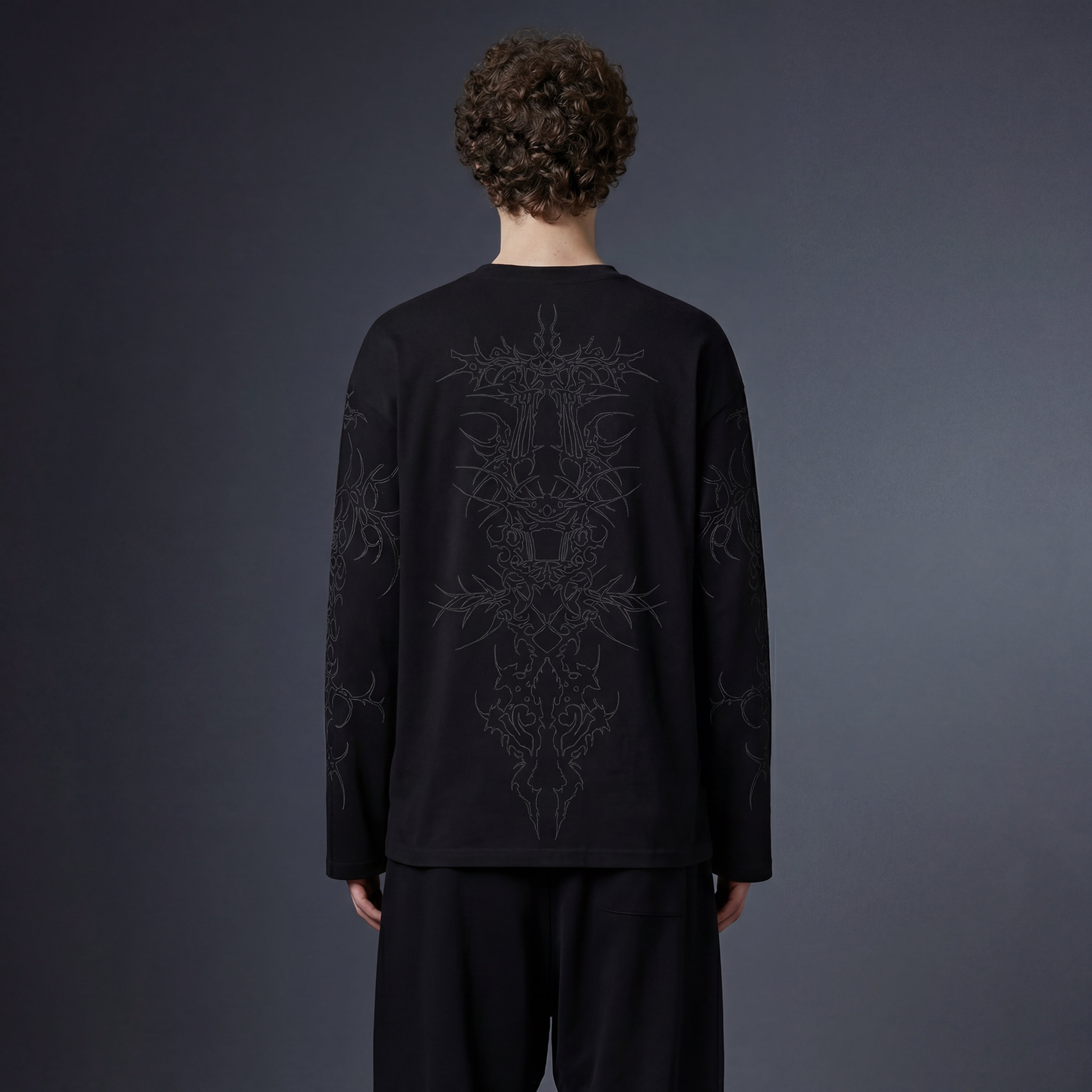 Rhino Black Full Sleeve T Shirt