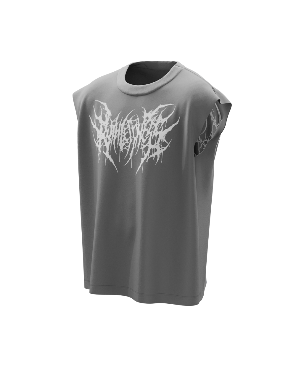 Ruthless Dark Grey Unisex Boxy Vest