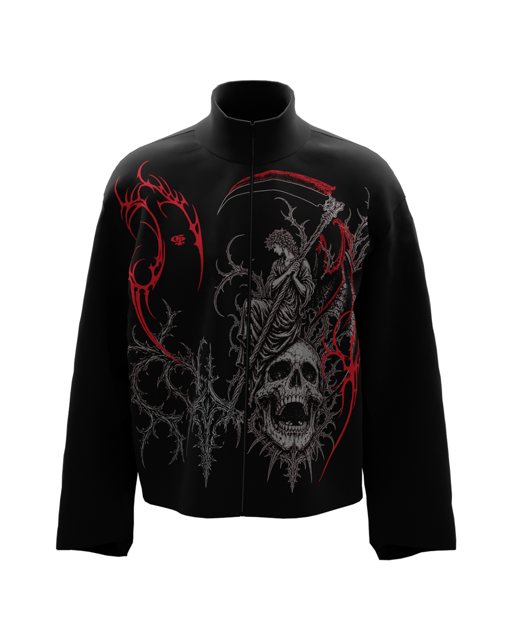 Skullix Black Boxy Jacket