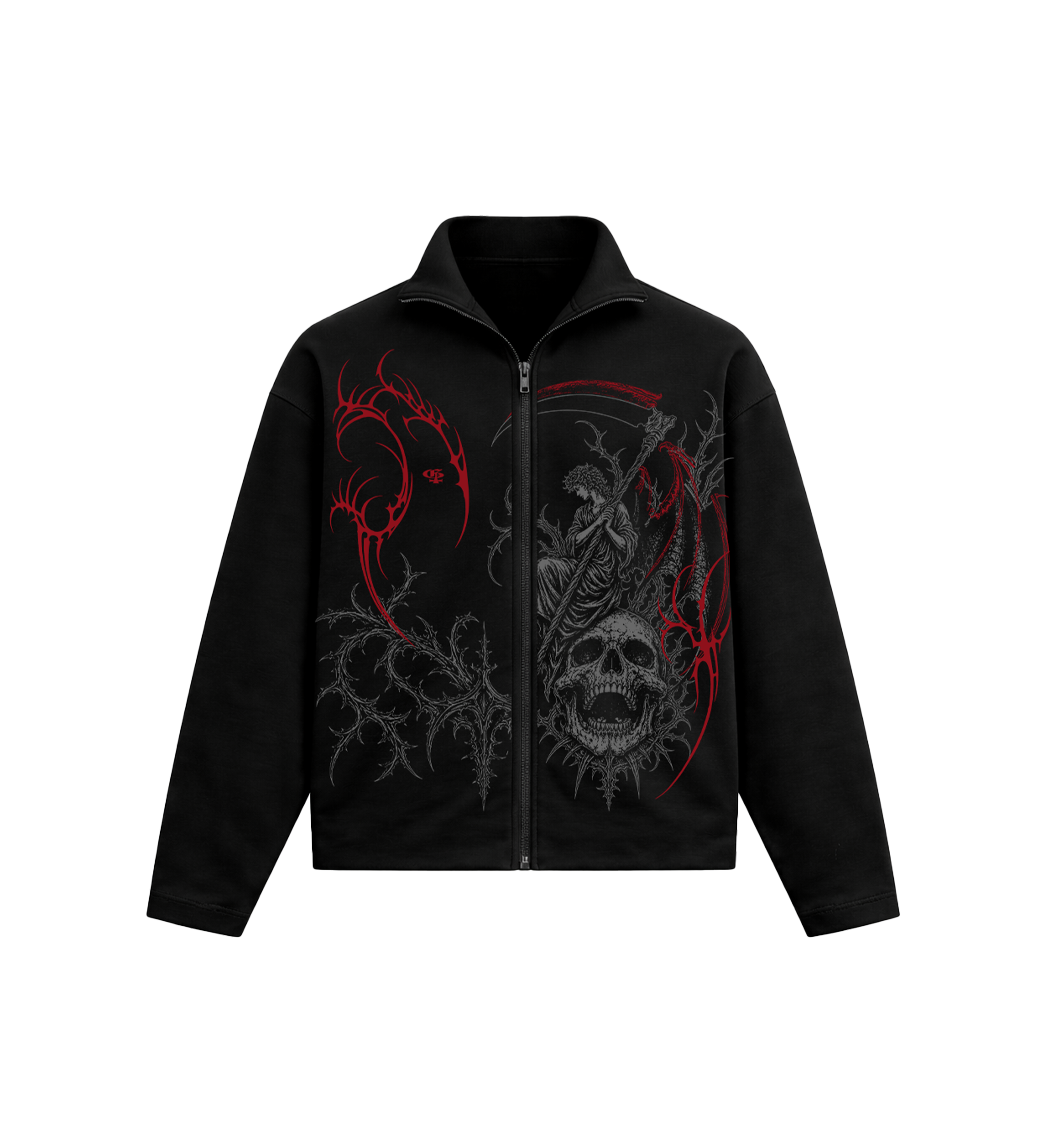 Skullix Black Boxy Jacket