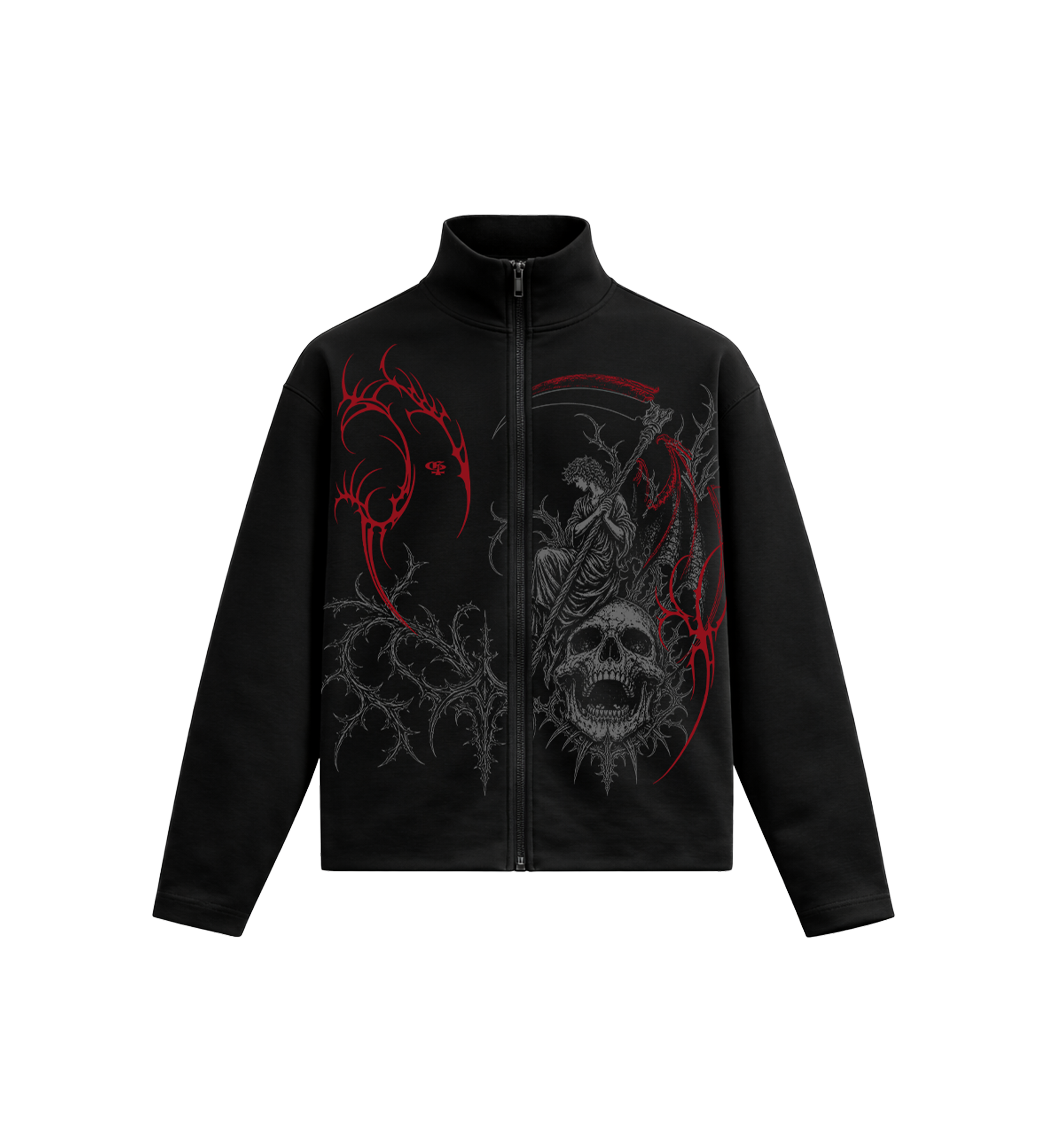 Skullix Black Boxy Jacket
