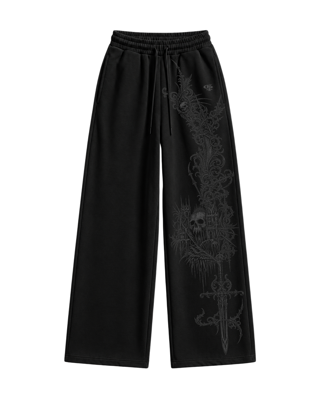 Burial Black Baggy Pants