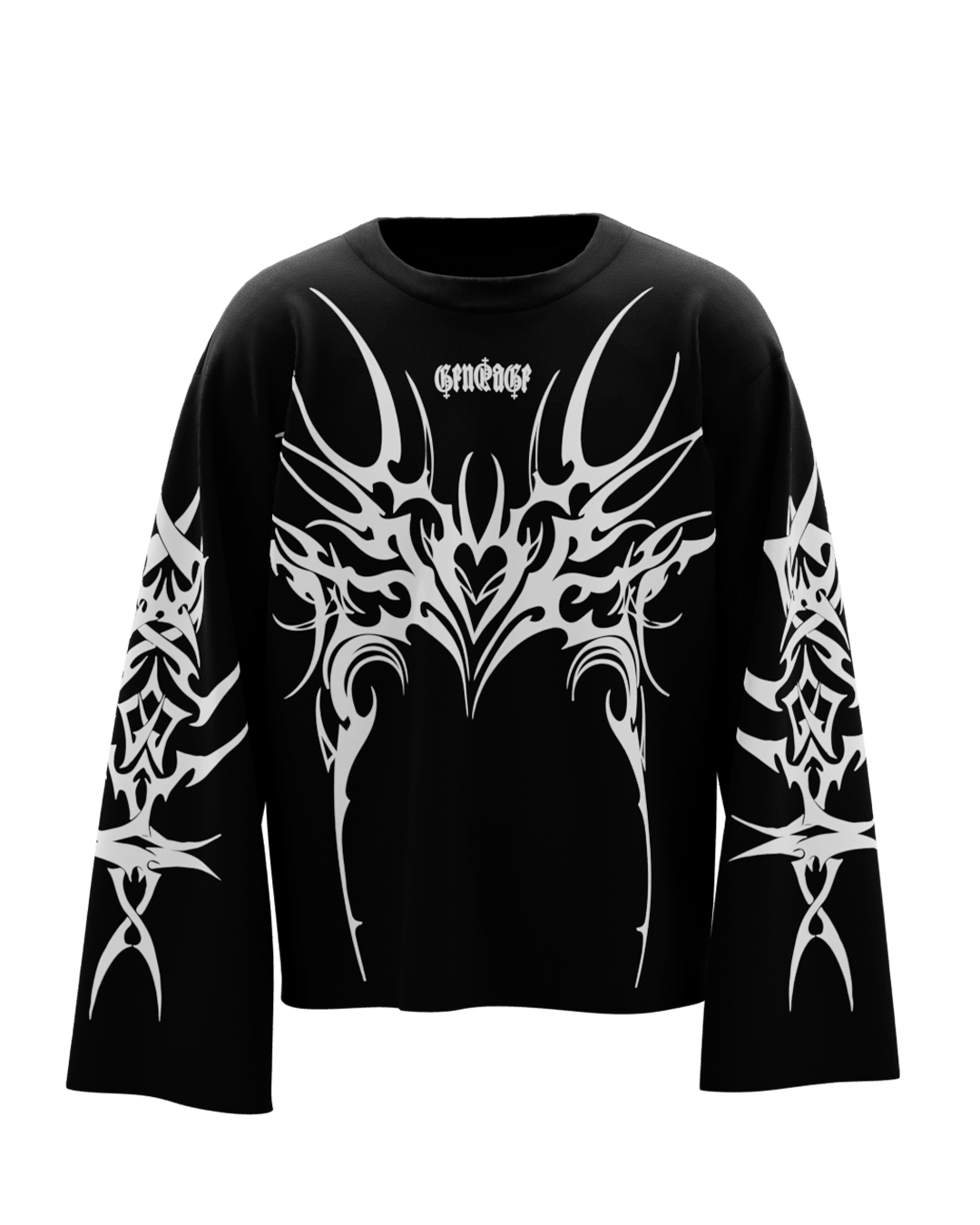 Lunar Black Full Sleeve T Shirt