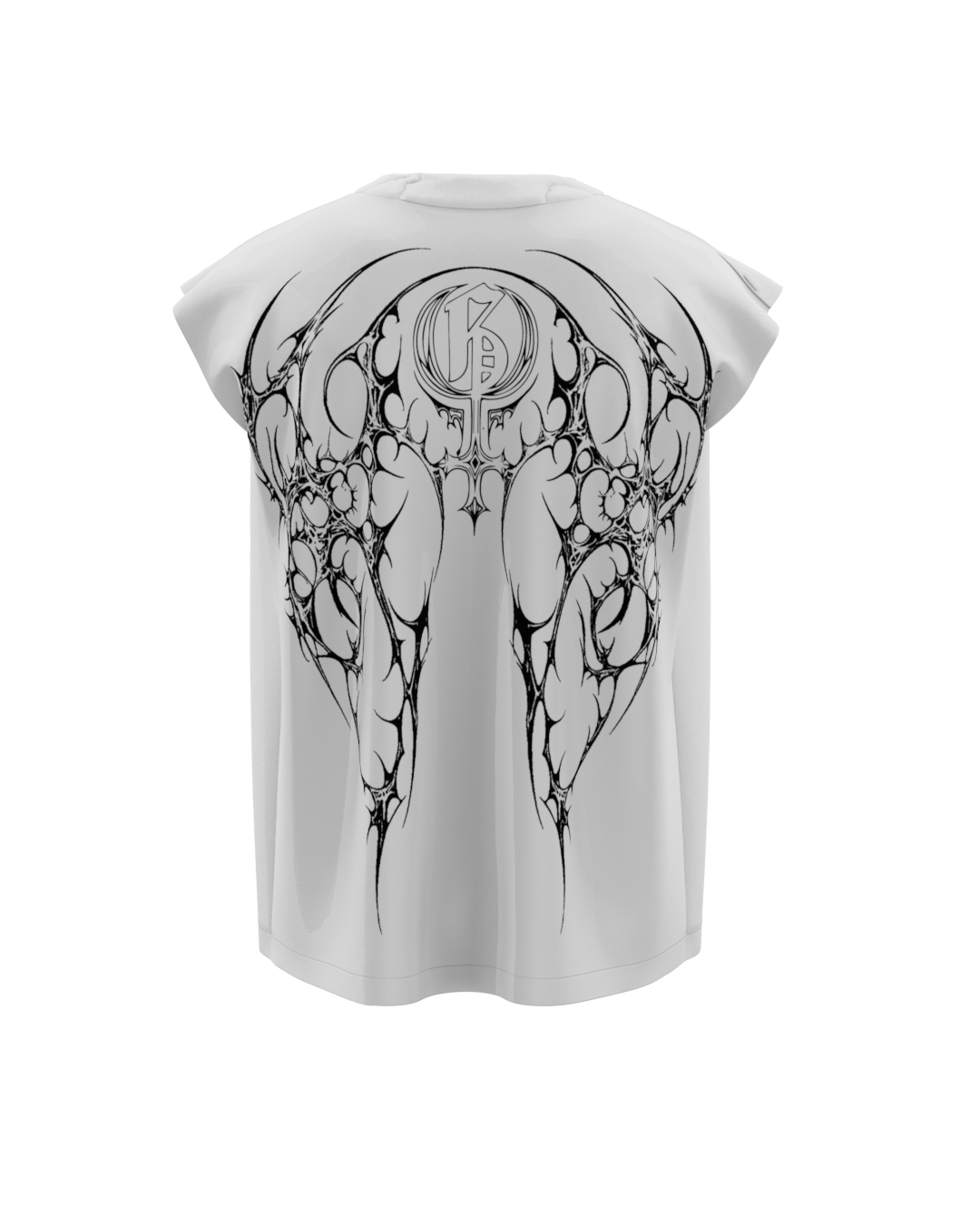 White Ruthless Boxy Vest