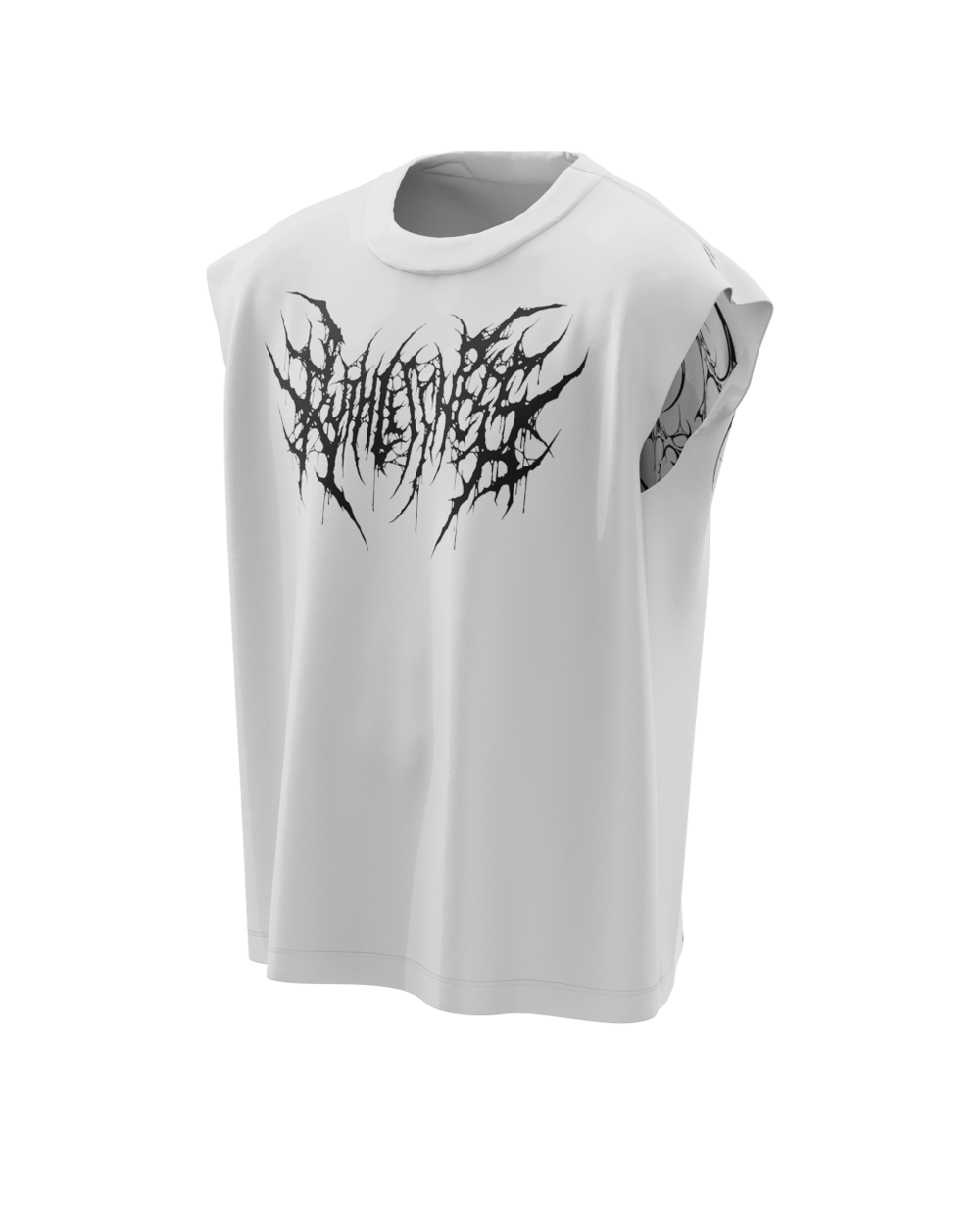 White Ruthless Boxy Vest