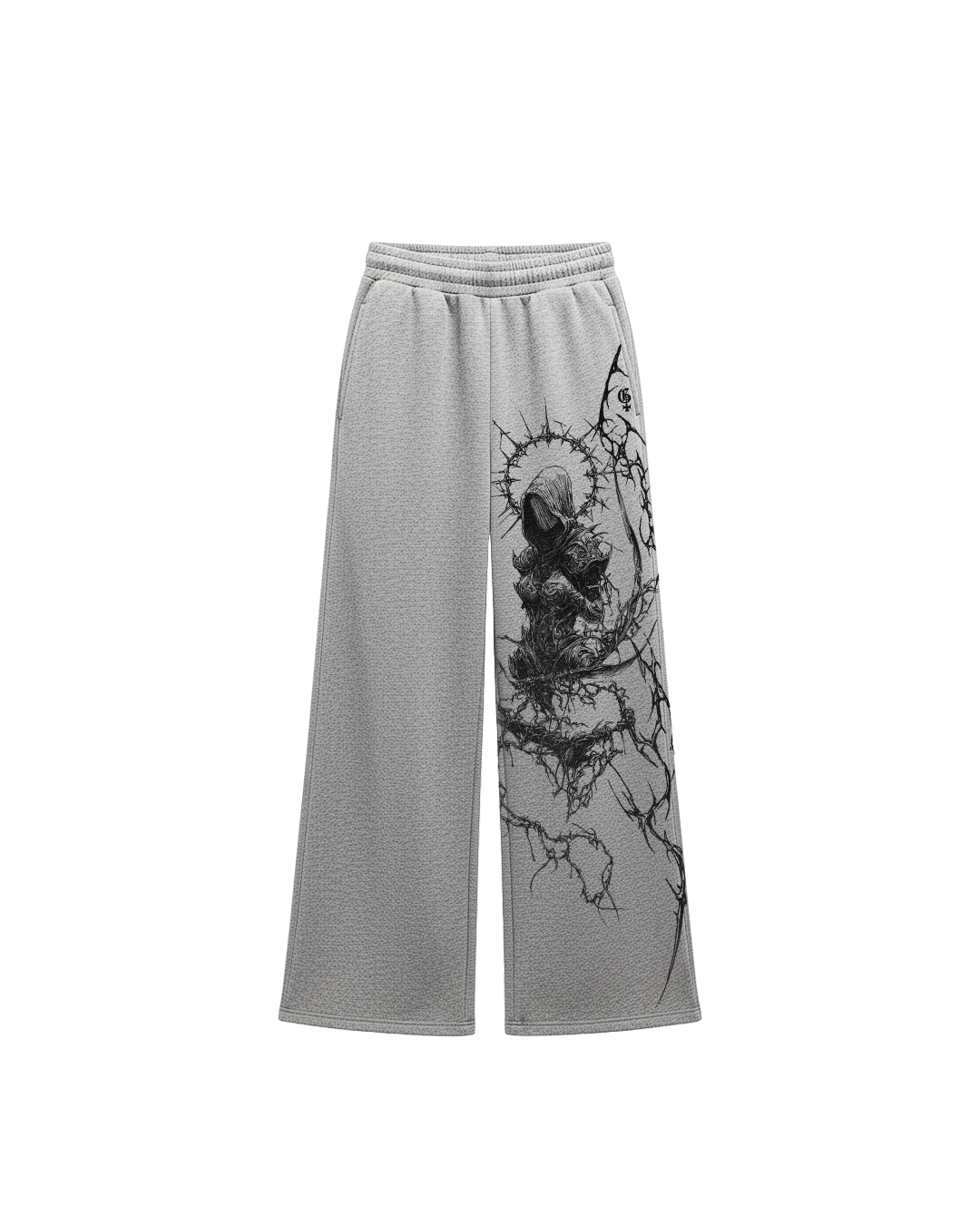 Xyra Grey Unisex Straight Fit Baggy Pants