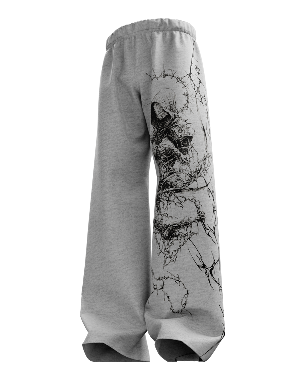Xyra Grey Unisex Straight Fit Baggy Pants