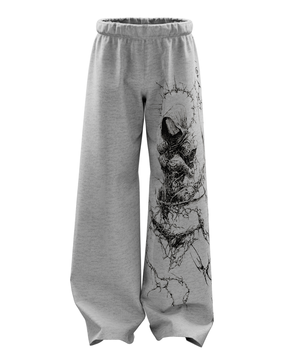 Xyra Grey Unisex Straight Fit Baggy Pants