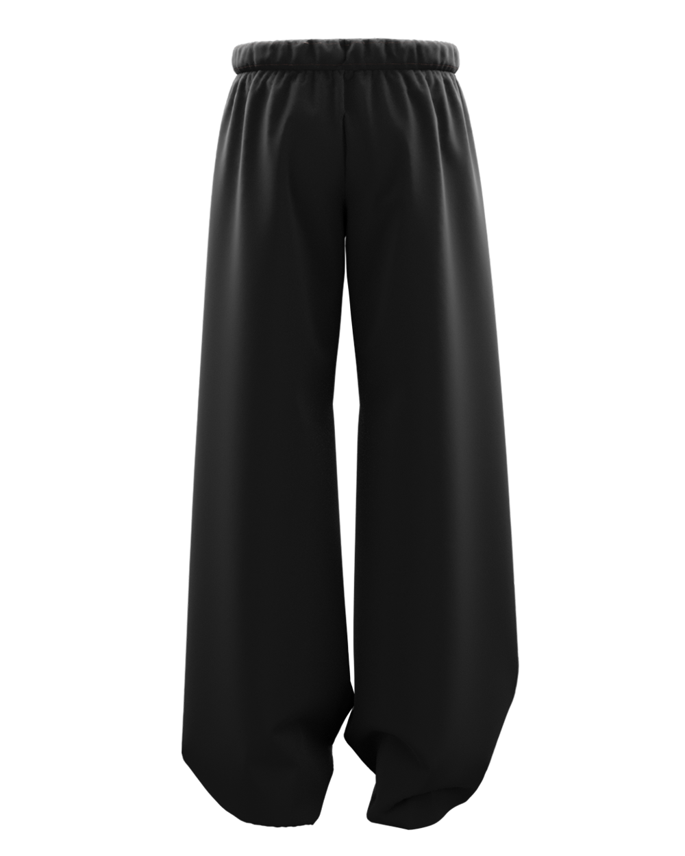 Sigilborn Black Unisex Straight Fit Baggy Pants