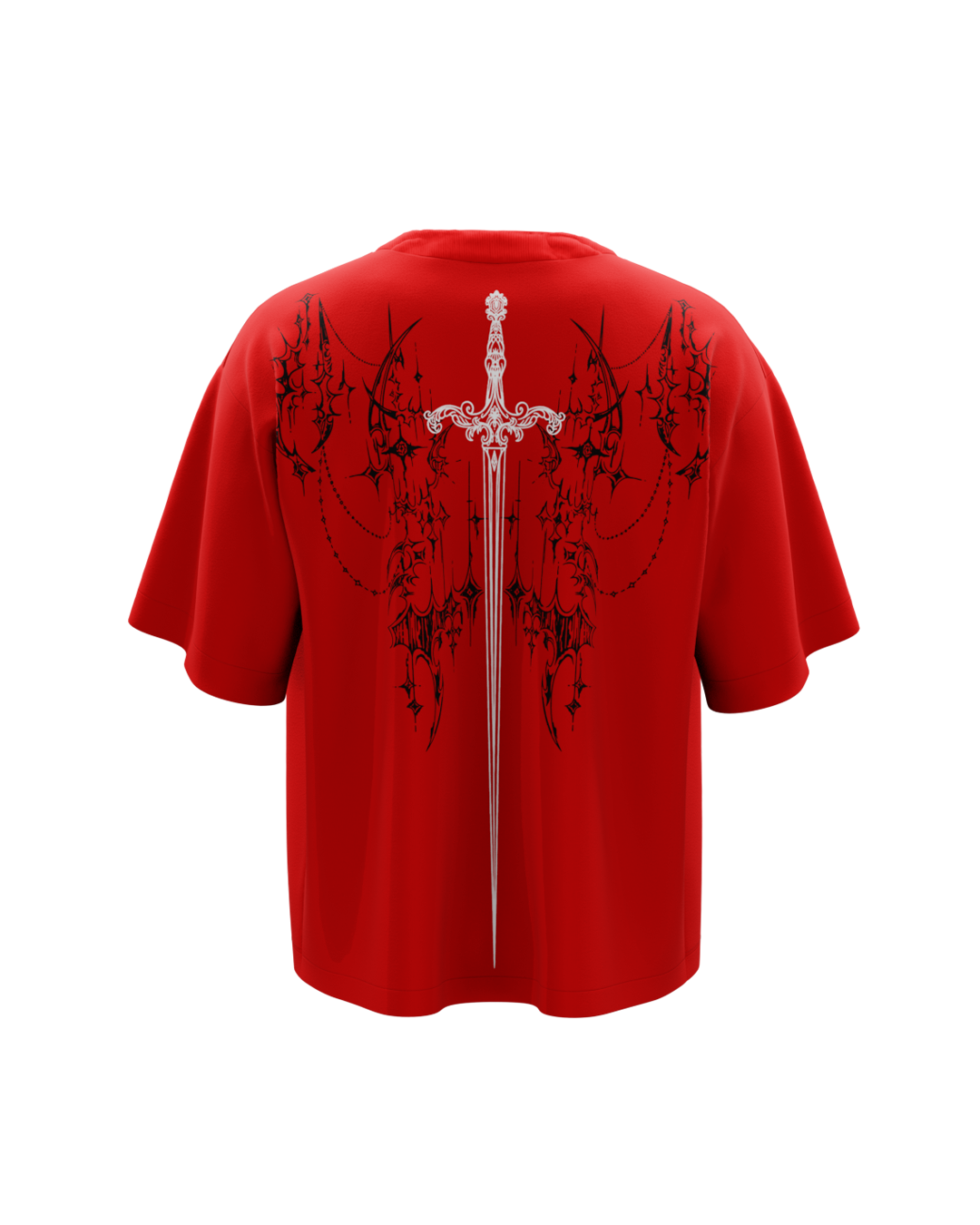 Rust Red Boxy Oversized Tshirt