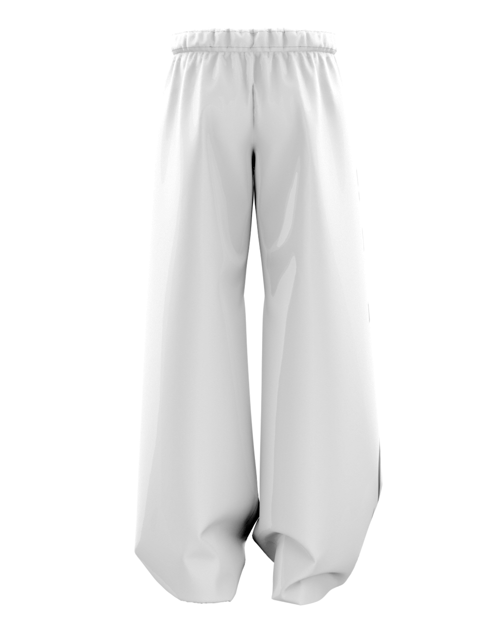 Thorne White Unisex Straight Fit Baggy Pants
