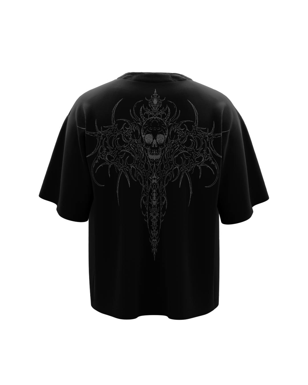 Aghora Black Boxy Oversized Tshirt