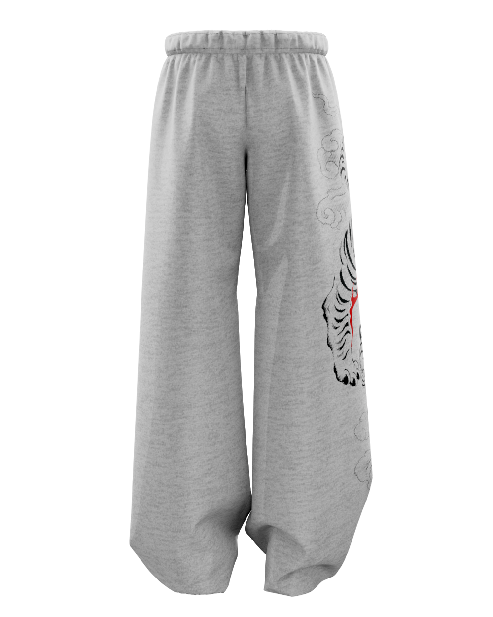 Grawl Grey Unisex Straight Fit Baggy Pants