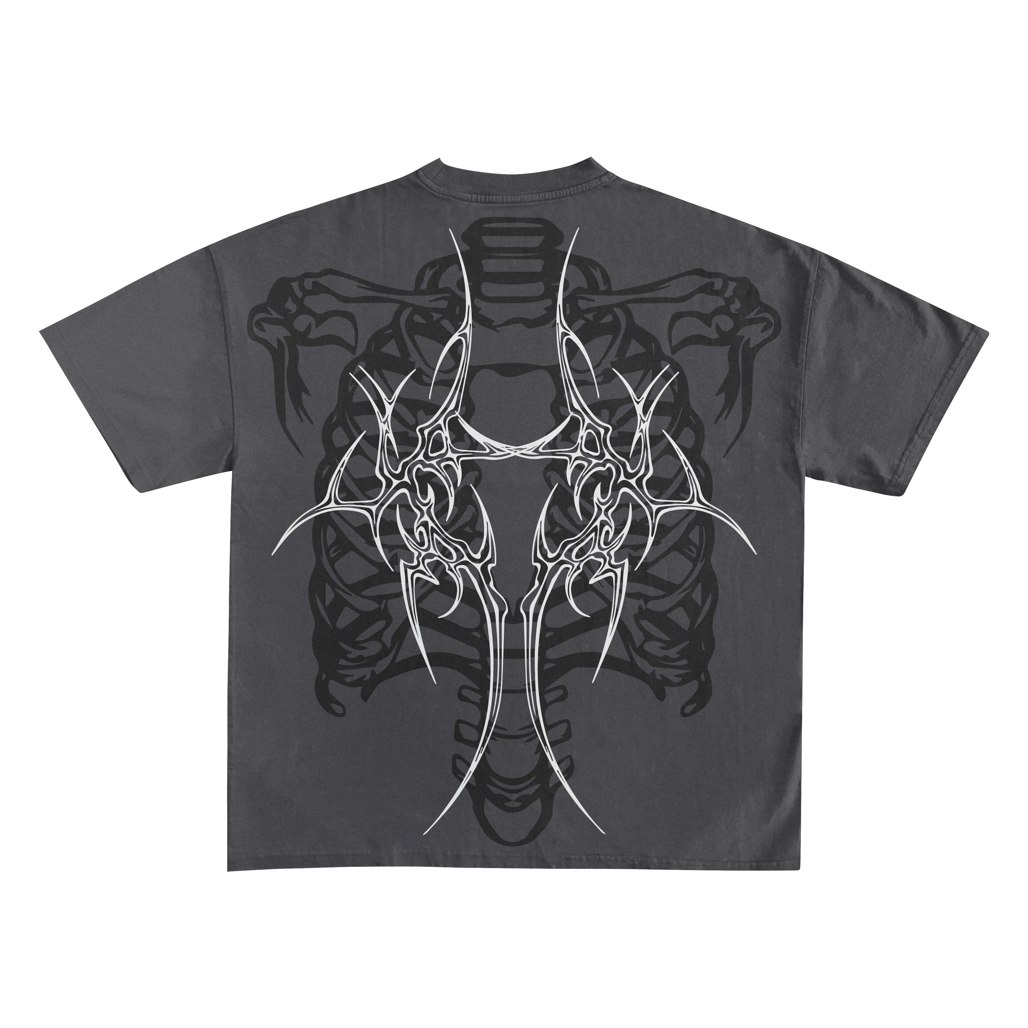 Sinutation Grey Charcoal Boxy Oversized Tshirt
