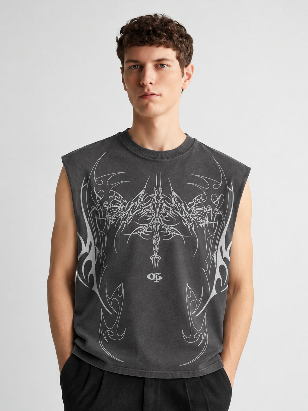 cipher-dark-grey-unisex-boxy-vest-genrage-2