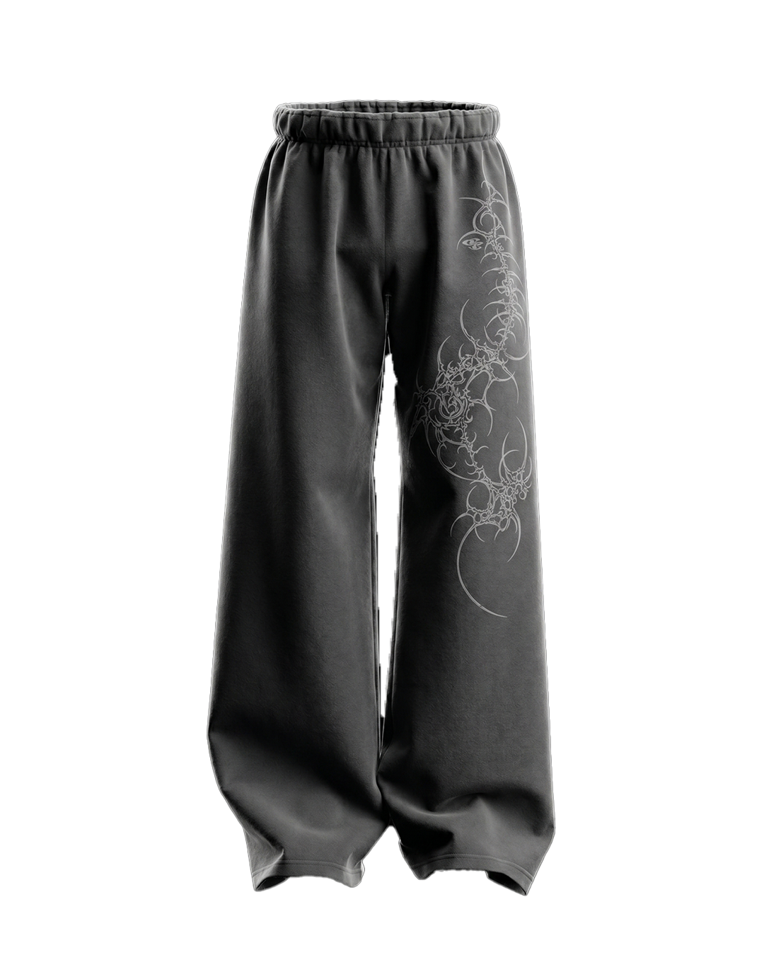 crest-dark-grey-unisex-straight-fit-baggy-pants-genrage-1
