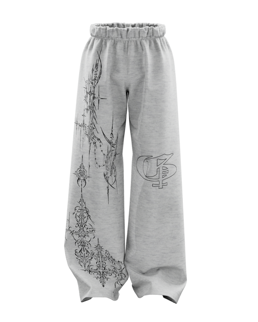 dawn-melange-unisex-straight-fit-baggy-pants-genrage-1