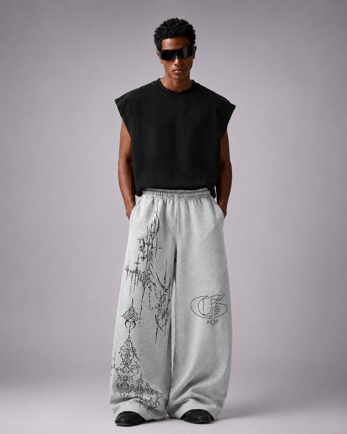 dawn-melange-unisex-straight-fit-baggy-pants-genrage-2