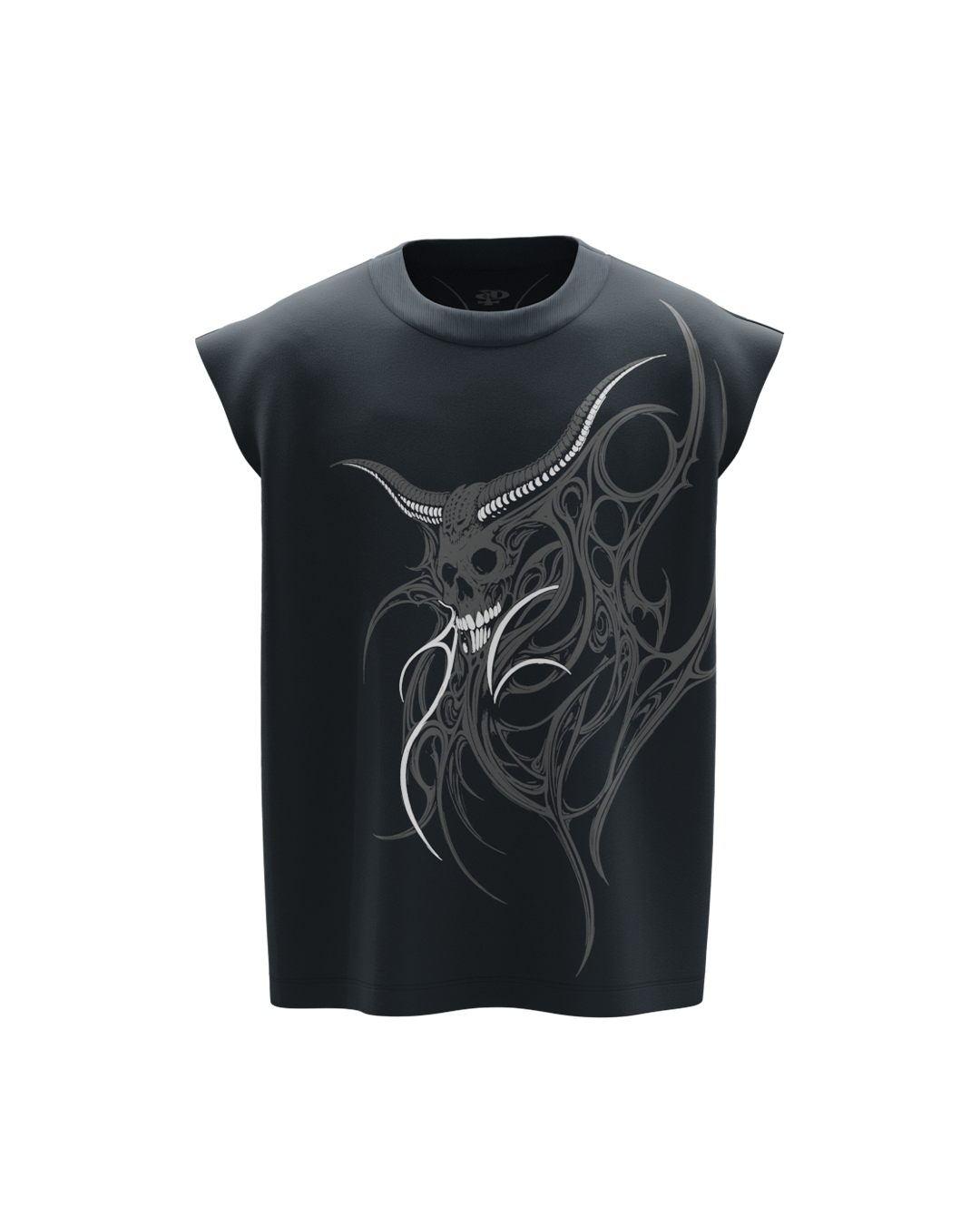 dent-dark-grey-boxy-unisex-vest-genrage-1
