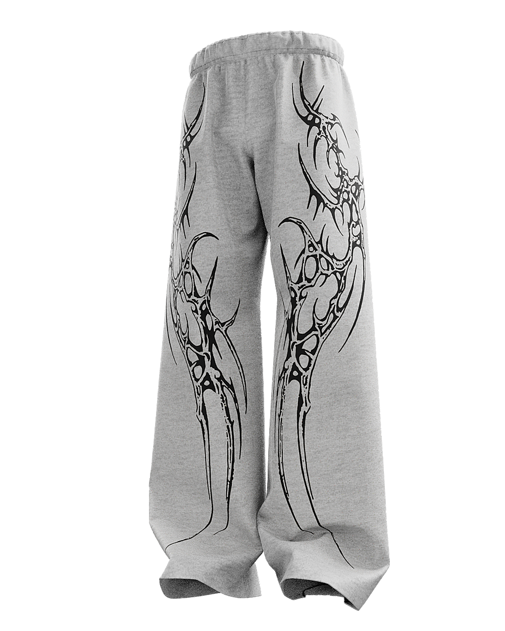 Grey Saiyan Unisex Straight Baggy Pants
