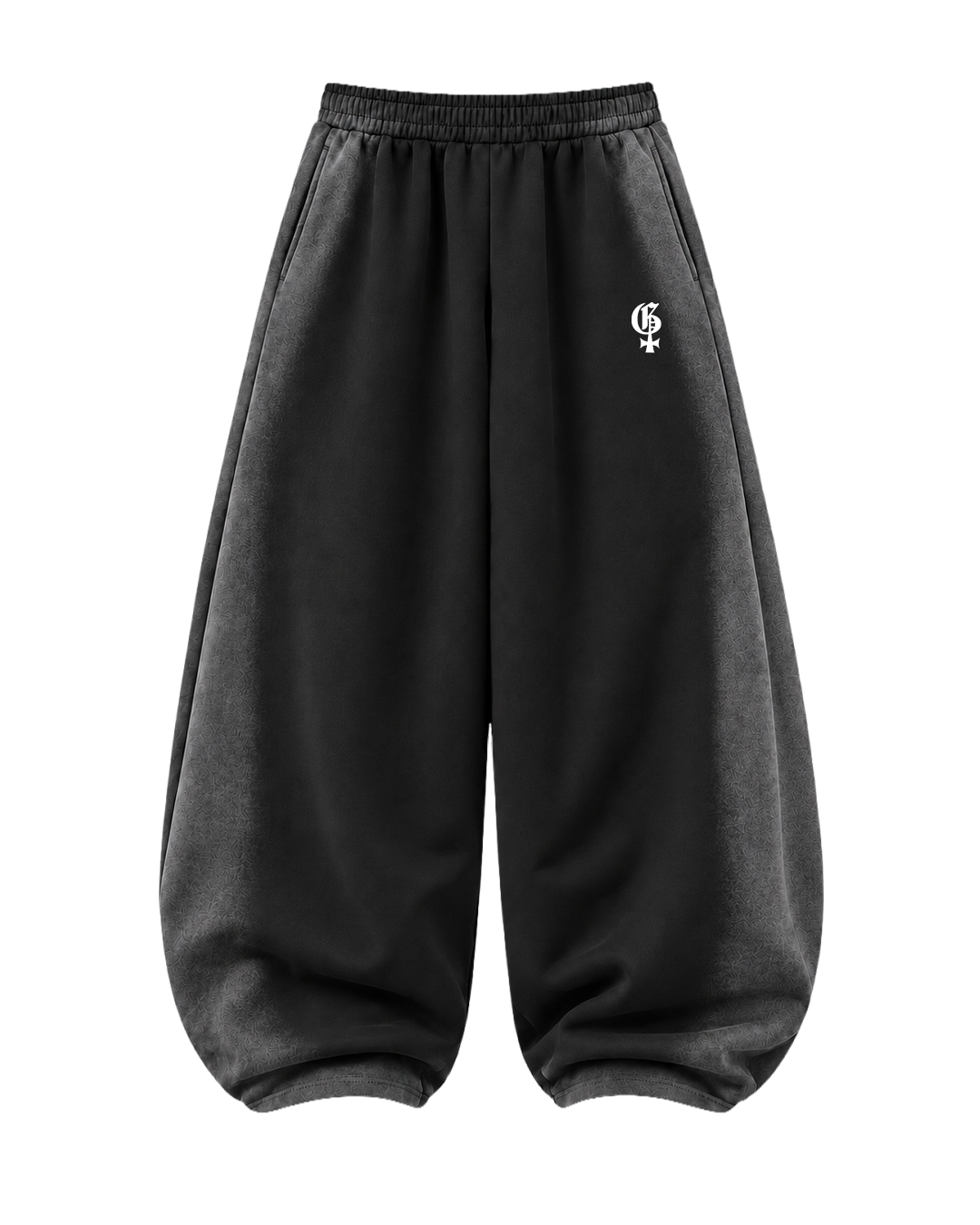 Fade Black Balloon Pants