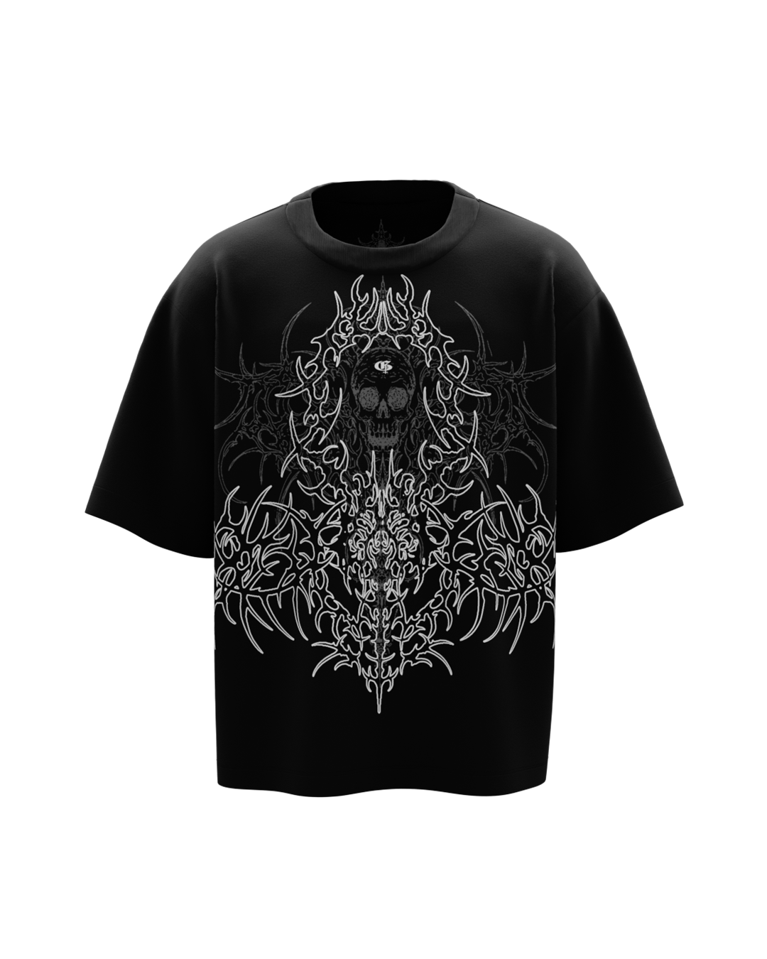 Aghora Black Boxy Oversized Tshirt