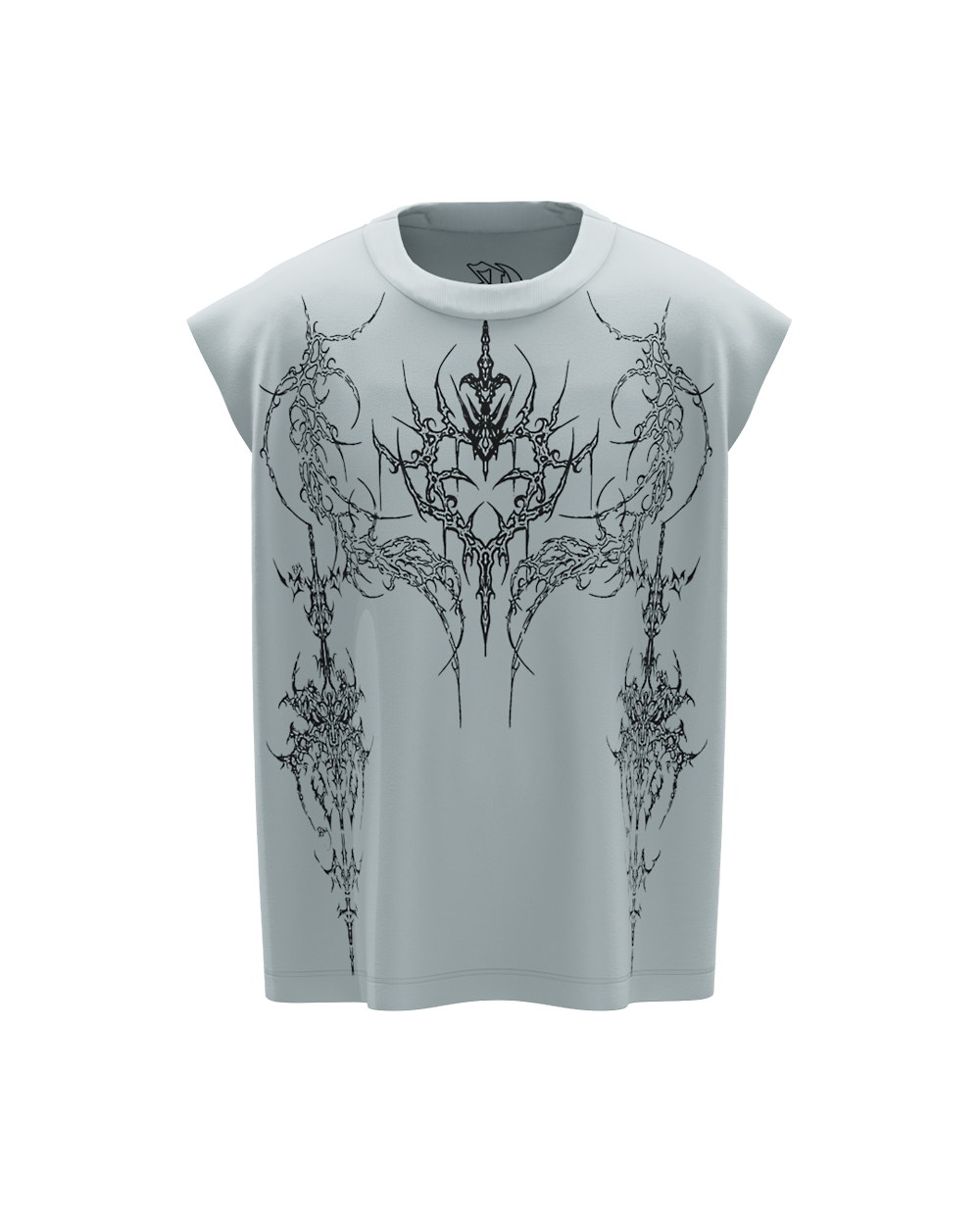 Sky Blue Demon Unisex Boxy Vest