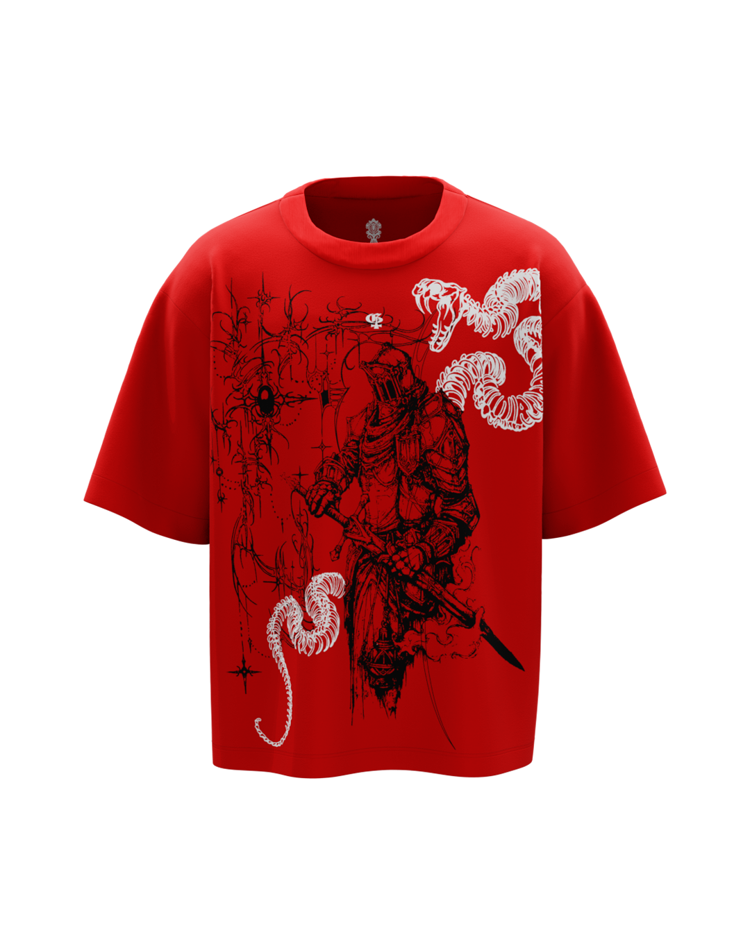 Rust Red Boxy Oversized Tshirt